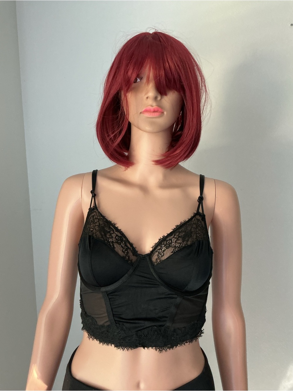 Auden Black Lace Longline Bralette